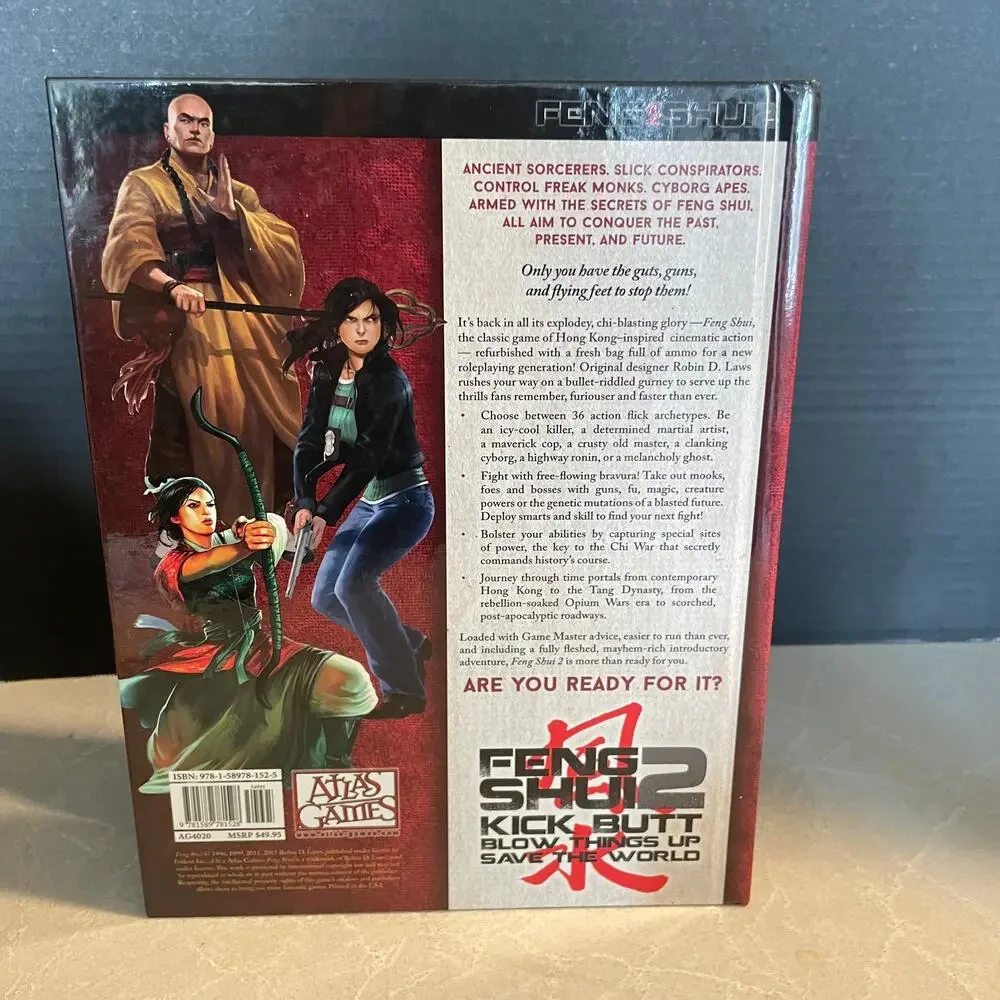 Feng Shui 2 RPG core rule Action Movie Roleplaying 2015 Hardback Robin D. Laws